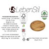 LS-LebenStil XL Pizza Plate 32 cm Round Bamboo Wood FSC