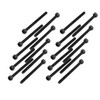 uxcell M1.6x20mm Alloy Steel Hex Socket Head Knurled Cap Screw