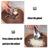 Cheese Grater-Multifunctional Kitchen Craft Rotary Stainless Steel Cheese Grater 1