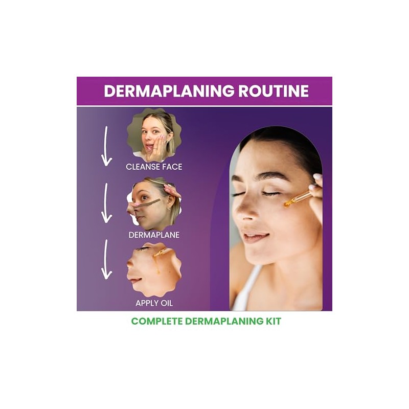 Dermaplaning Kit - Dermaplaning Oil and shaver Bundle - Complete