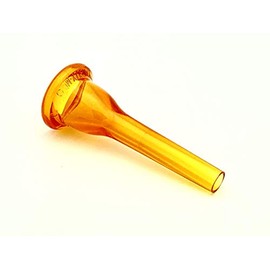 KELLY-MC - Medium-Cup French Horn Lexan-Mouthpiece - Crystal-Orange