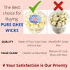 Pure Cow Ghee Wicks (Pack of 100 Pcs) Ghee Cotton