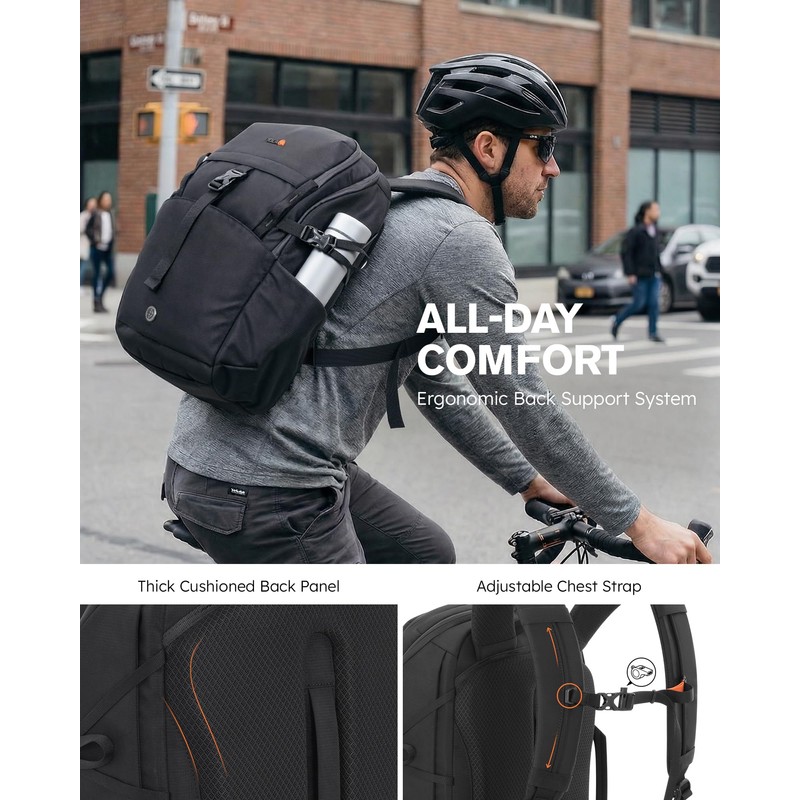 Tolaccea 30L Travel Backpack 15.6" Laptop Carry On Daypack for