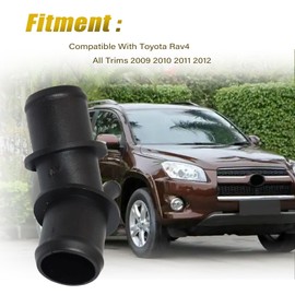 FZJDSD - Adaptador de tubo para manguera de radiador superior compatible con Toyota Rav4 2009 2010 2011 2012 reemplazar 16571-0V020 165710V020 16057-36011 1605736011