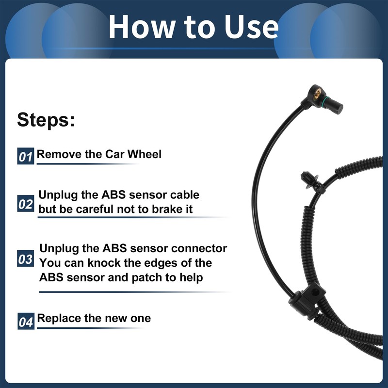 INFINAUTO ABS Wheel Speed Sensor Front Left Right ABS Sensor