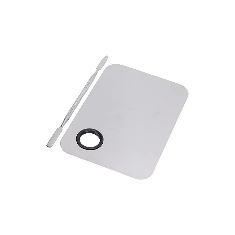Generic Paleta de Mezcla de Maquillaje Cosmético Profesional de Acero