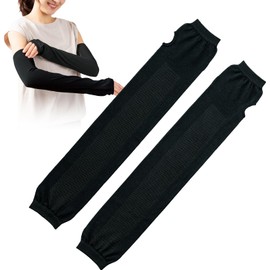 Como Life Cooling UV Arm Cover (Inner Mesh), UV Protection, Arm Cover, Cooling Sensation, Cool Touch, Sunscreen, Sunscreen, Gloves, Thumb Hole, Anti-UV, Breathable, No Tightening, Loose Type, Back of