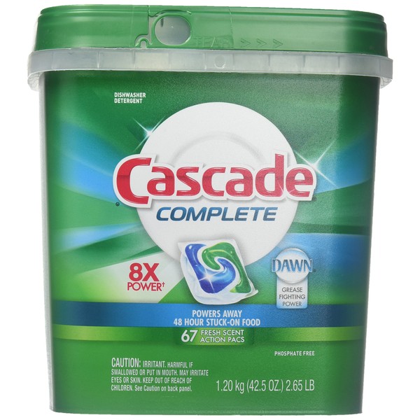 Cascade Complete Actionpacs, Fresh, 67 Count