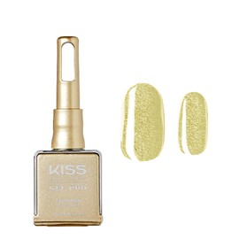 KISS NEW YORK Gel Nail Polish Soak Off UV LED Gel Polish 10mL Nail Art Salon Manicure DIY HEMA FREE, TPO FREE (Gold Rush)