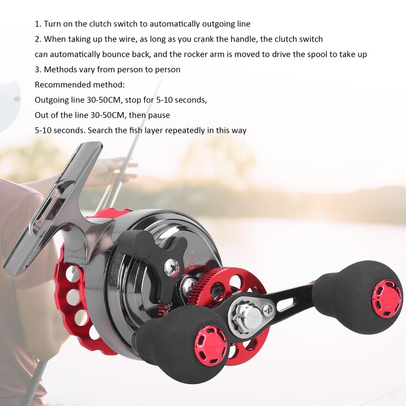 50 Raft Fishing Wheel with Discharge High Strength Metal Reel