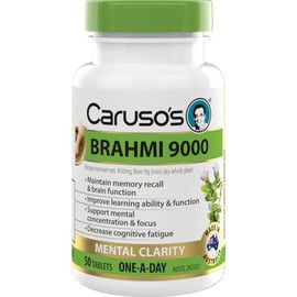 Caruso's Natural Health Brahmi 9000 50 Tablets