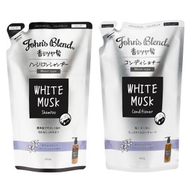 John's Blend(ジョンズブレンド) シャンプー コンディショナー セット 詰め替え モイストタイプ ホワイトムスク