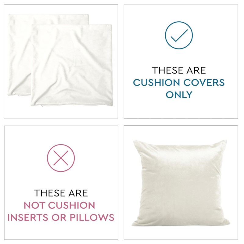 Encasa Christmas New Year VELVET Cushion Covers 2pc Set (45