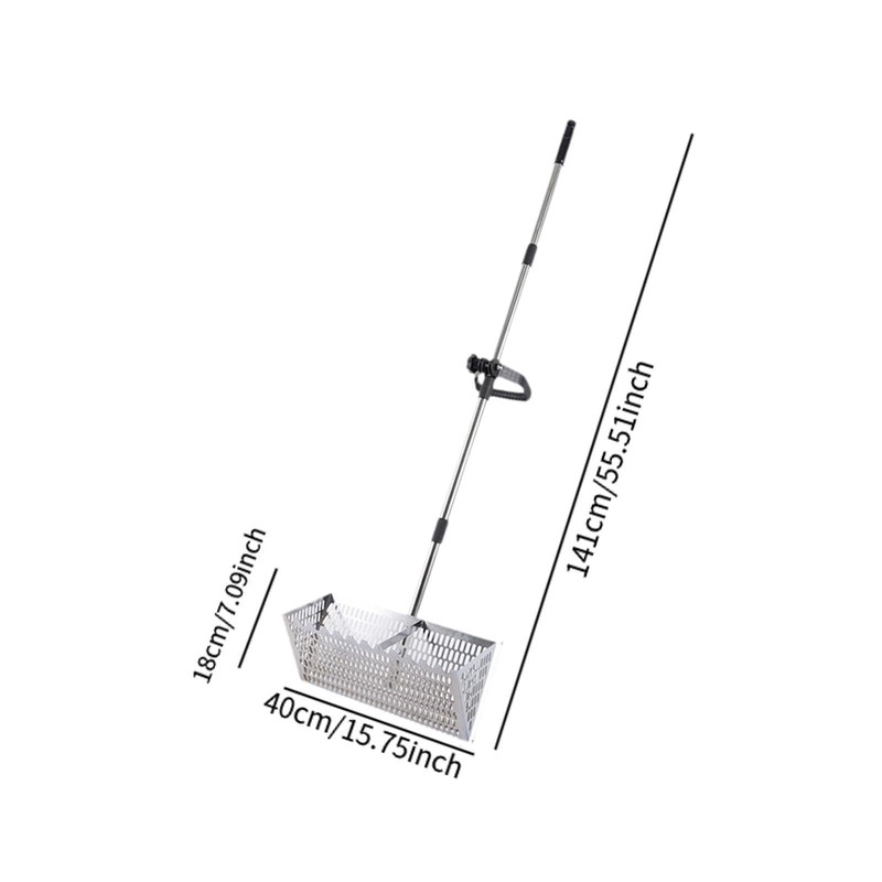 Qianly Sand Rake Scooper Convenient Carbon Steel Premium Long Handle