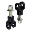 Riloer 2x Footrest Support Mount Clevis Compatible with Harley Most