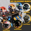 ATSKIM Double Motorcycle Helmet Holder Wall Mount, Helmet Hanger and