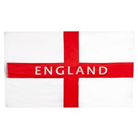 Toyland® 5ft x 3.3ft (152cm x 101cm) Extra Large St George England Text Flag - Party Decorations - World Cup - Euros