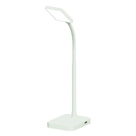 MaxLite Desk LAMP LED 4W Slim 3000K, USB Port, White Finish