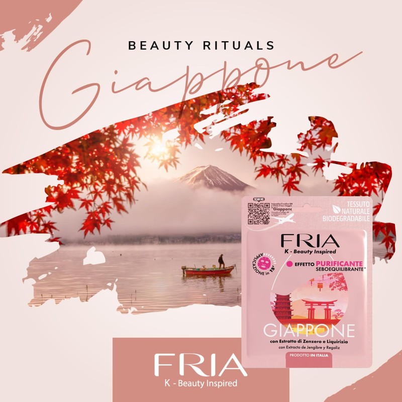 Fria K-Beauty Diario di Viaggio, 6 Maschere Viso Tessuto Biodegradabile