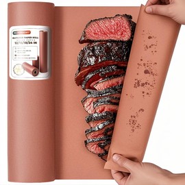 PH PERKHOMY Pink Butcher Paper Roll 12" x 1800" (150') for Smoker BBQ Grilling Smoking Meat Unbleached Uncoated Unwaxed (Pink, 12" x 150')
