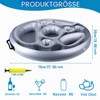 MTINRNI Pool Drink Holder, Inflatable Drink Holder with 8 Holes,