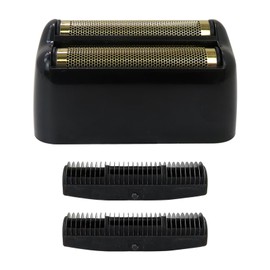 New Shaver Replacement Foil and Cutters for PRO Double FXFS2 Metal shaver foil replacement, Bright Black Upgraded