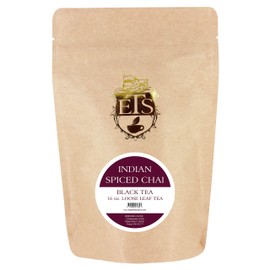 English Tea Store Loose Leaf, Indian Spiced Chai Tea Pouches - 4oz, 4 Ounce