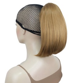 Aimole Straight Clip In Ponytail Pony Tail Law Hairpieces Styles Hair Extensions (19 Light Strawberry Blonde)