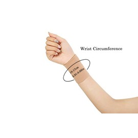 Forearm Tattoo Cover Up Wrist Brace Compression Sleeve Carpal Tunnel (1 pcs) (M, Skin)