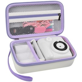 Grapsa Case Compatible with ESOXOFFORE for Dylanto for ENERHAMP for Anchioo for WEEFUN for GKTZ for Amzelas for Mafiti Instant Print Camera, Film Camera Storage Holder Organizer bag (Box Only)- White