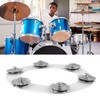 Drum Hi Hat Ring Bell Silicone Double Rows 6 Pieces