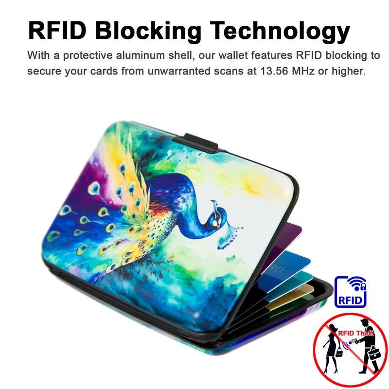 Kaabao Credit Card Holder Small RFID Blocking Wallet Business Metal