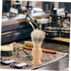 Healeved 1set Portable Beard Comb and Shaving Brush Kit Lightweight