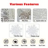 Snowflake Placemats Set of 6,15inch Christmas Placemats Decorations Christmas Table