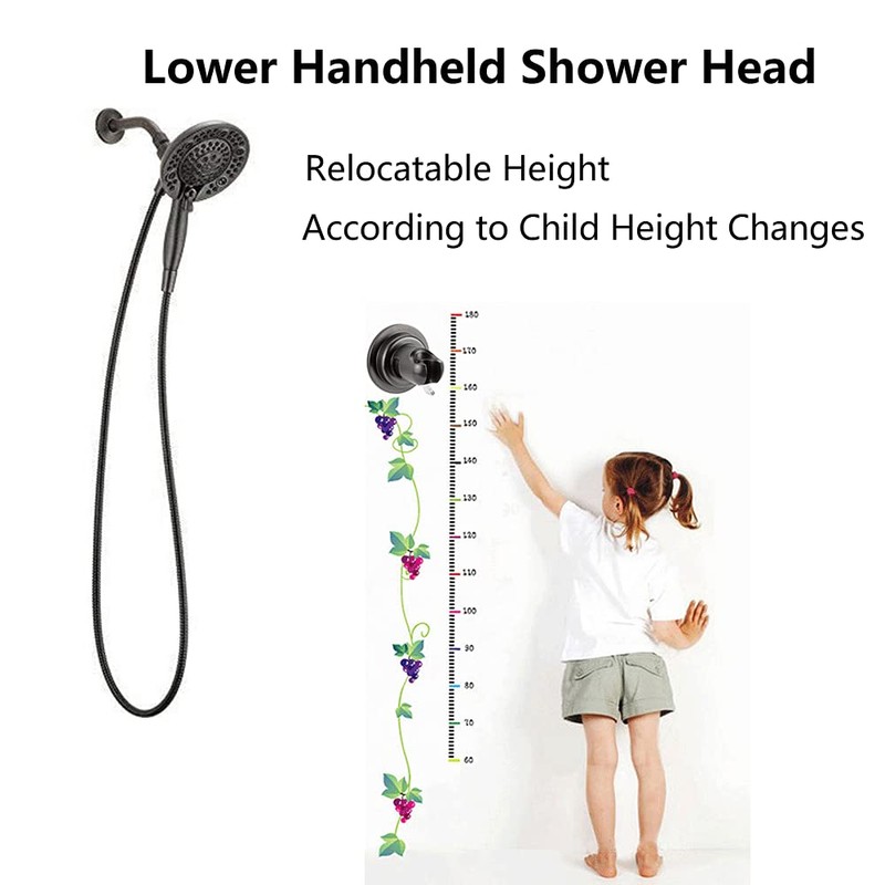 BOPai ORB Suction Shower Head Holder, Relocatable Handheld Showerhead holder,