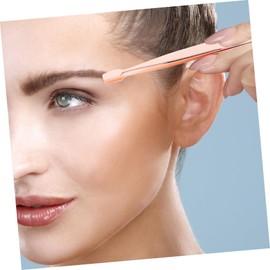 Gatuida 4 pcs Lash Extension Tweezers Ergonomic Stainless Steel Lash Applicator for Easy False Eyelash Application Durable Comfortable Handle Rose Gold