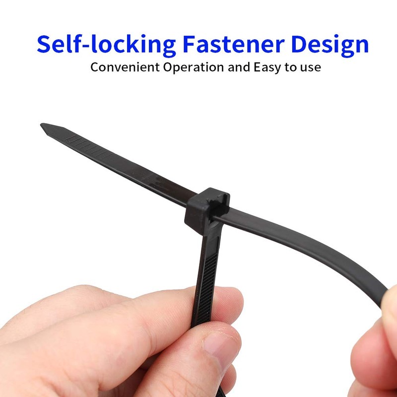 1000 Pack 4 inch KOOWIN Nylon Plastic Cable Zip Ties