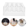 jojofuny Acrylic Pen Holder Stand Slot Display Rack for Makeup