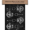 Dress My Cupcake Chocolate Candy Mold, Graduation Owl Lollipop