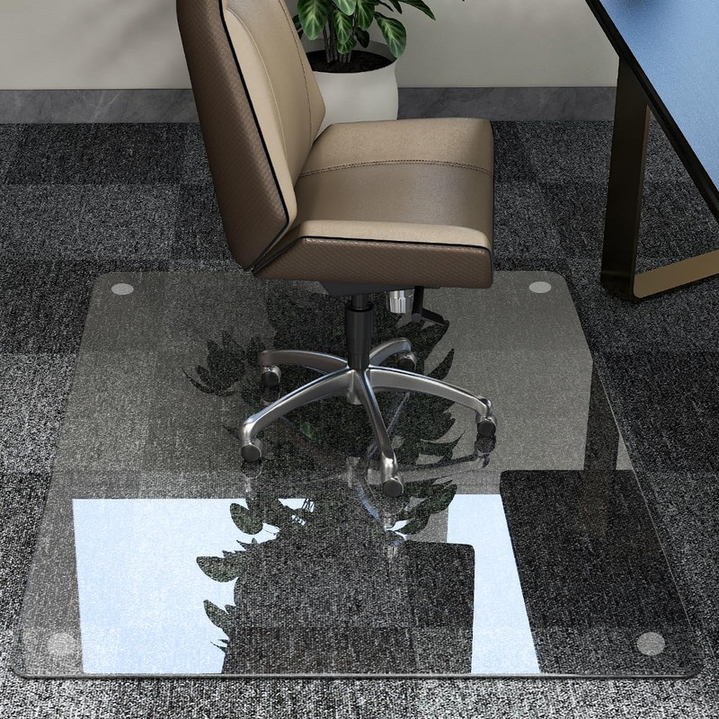 Easly 46" x 55" Chair Mat for Carpet - Office
