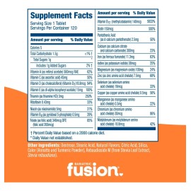 Bariatric Fusion Multivitaminas Masticables Naranja Post Cirugía 120 Tabs