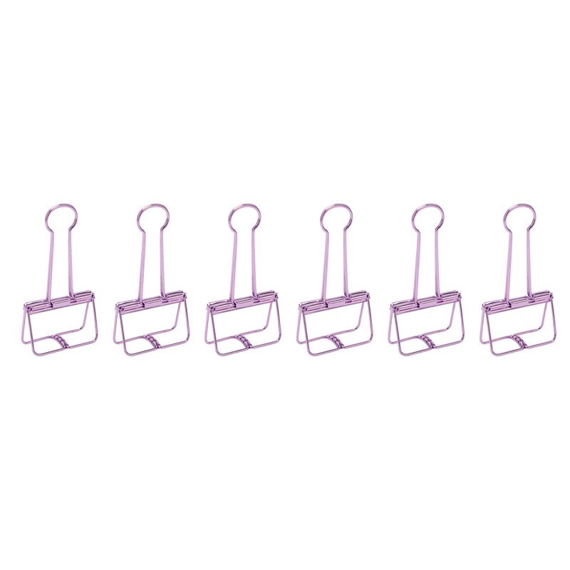 30Pcs Wire Binder Clips 2in Wide Hollow Out Strong Metal