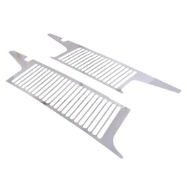 cartiangoUS Stainless Steel Chrome Front Hood Air Vent Grille Cover For Hummer H3 05-09