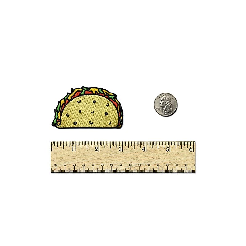 Kolorspun Taco Food Patch - Iron on and Sew on