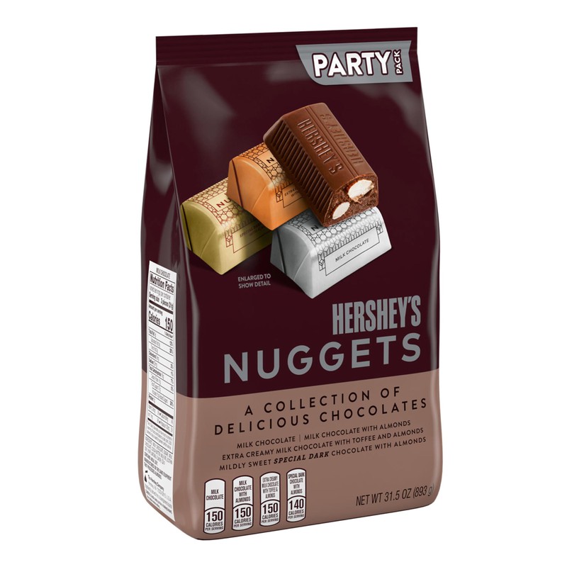 HERSHEY'S NUGGETS Assorted Chocolate Candy Party Bag, Great Stocking Stuffer