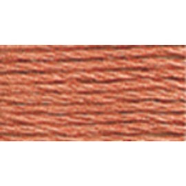 DMC 117-3778 Mouline Stranded Cotton Six Strand Embroidery Floss Thread, Light Terra Cotta, 8.7-Yard