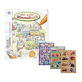 Ravensburger tiptoi® Mein großes Wimmel Book Plus Free Kids 'Stickers