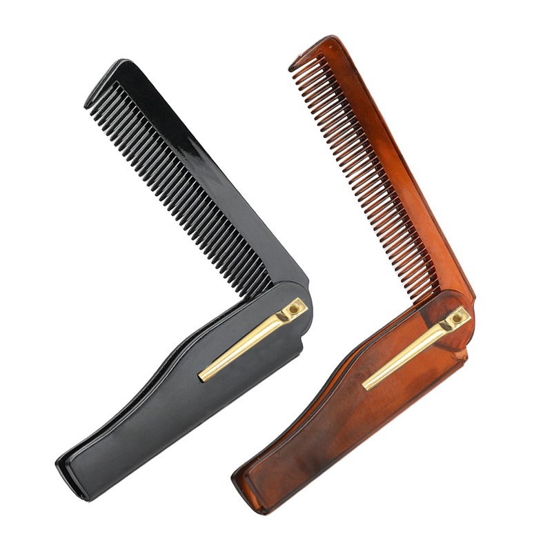 Pack of 2 Combs Men Foldable Folding Comb for Men