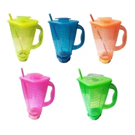 DAS 5 Vasos Licuachela Micheladas 1250ml Fiesta Neon