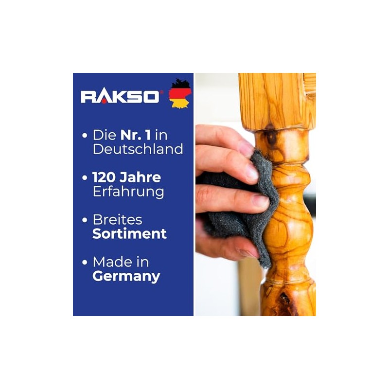 RAKSO Steel Wool Medium 2-400 g, 2 x 200 g
